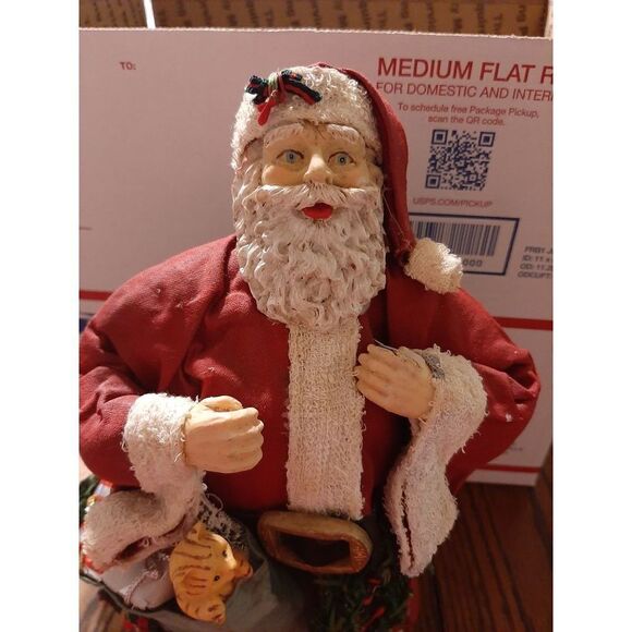 Vintage 10" Santa Clause St. Nick Christmas Holiday Figure Figurine Decoration - Picture 2 of 6